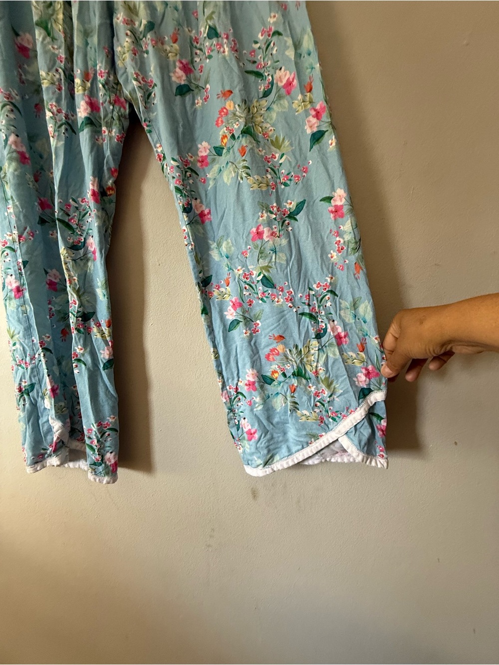 Garnet Hill Asian Wrap 100% Organic Cotton Pajamas - Size XL - Picture 5 of 7